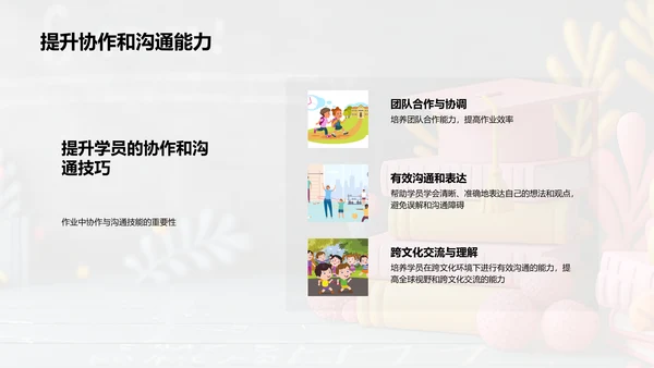 优化教学作业PPT模板
