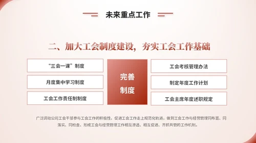 简约渐变风工会工作汇报工作总结ppt模板