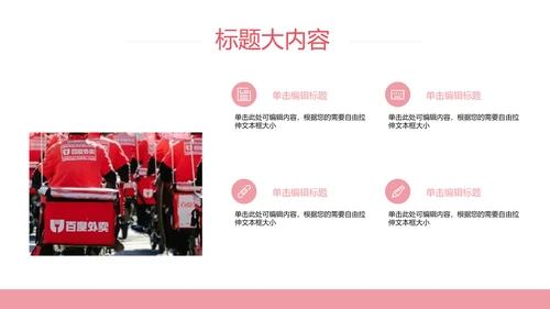 外卖ppt工作总结动态模板
