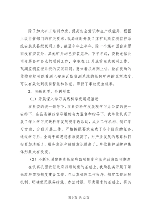 矿产开发局工作总结及工作计划.docx