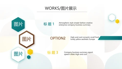 时尚创意个人作品集作品展示ppt