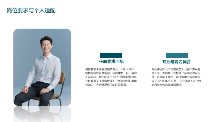 工商管理专业大学生求职个人能力综合展示职业生涯规划PPT模版