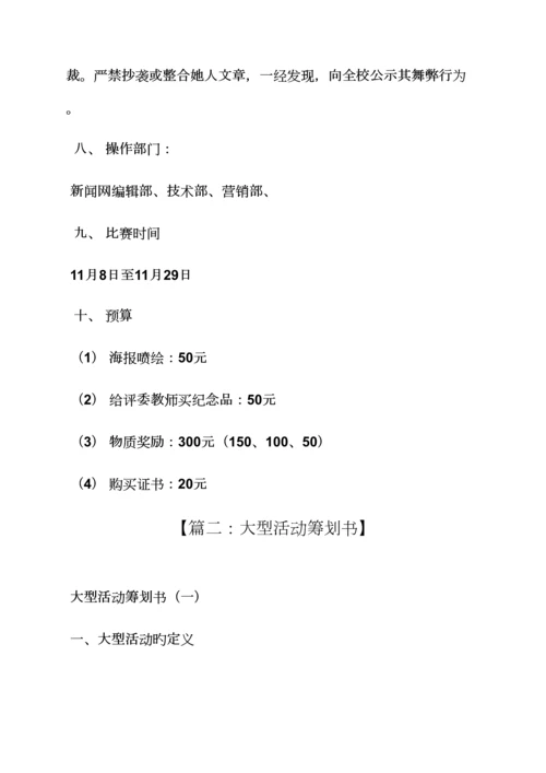 大型演出专题策划专题方案.docx