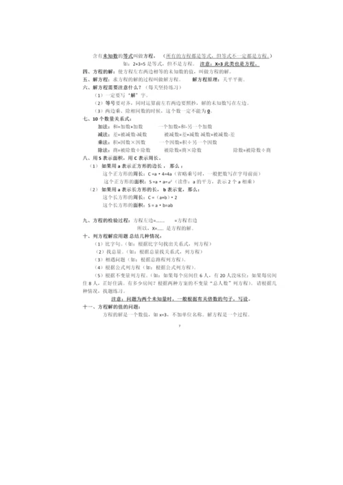 人教数学五年级上册1~7单元知识点梳理.docx