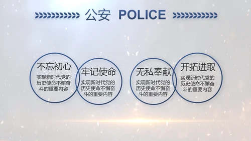 开场视频片头公安机关表彰大会PPT封含MP4