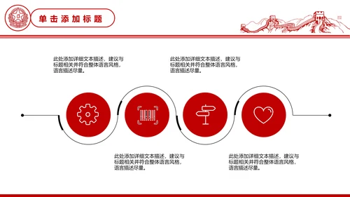 八一军队部队工作汇报动态PPT