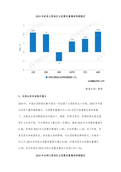 全球水泥行业市场分析中国产量占据一半以上-欧美地区需求量稳步增长.docx