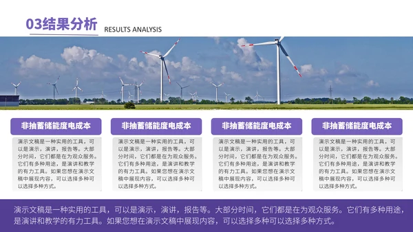 新能源光伏产业清洁能源发电通用PPT模板