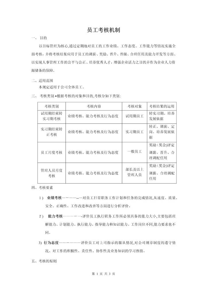 员工考核机制.docx