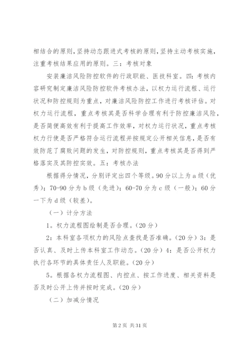 廉洁风险防控考核制度.docx