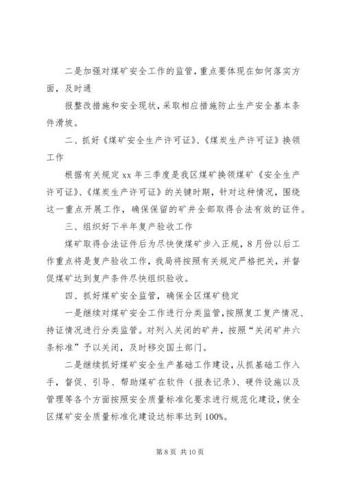 某局本年上半年工作总结及下半年计划.docx