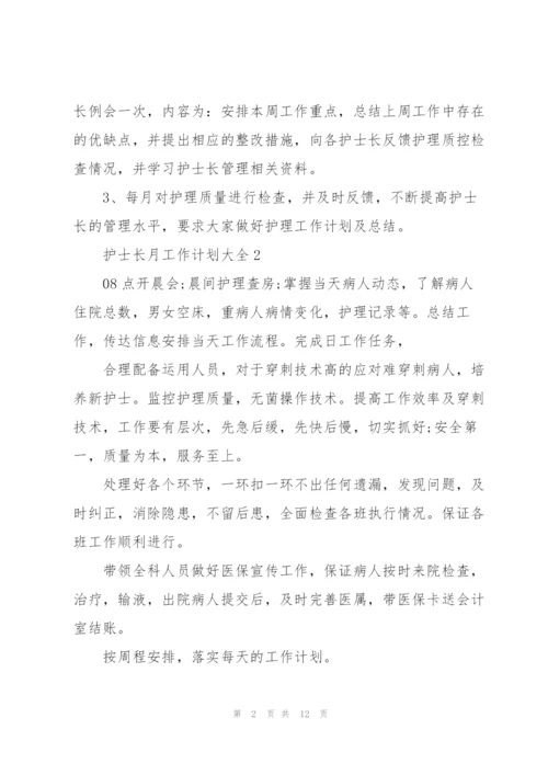 护士长月工作计划大全5篇.docx