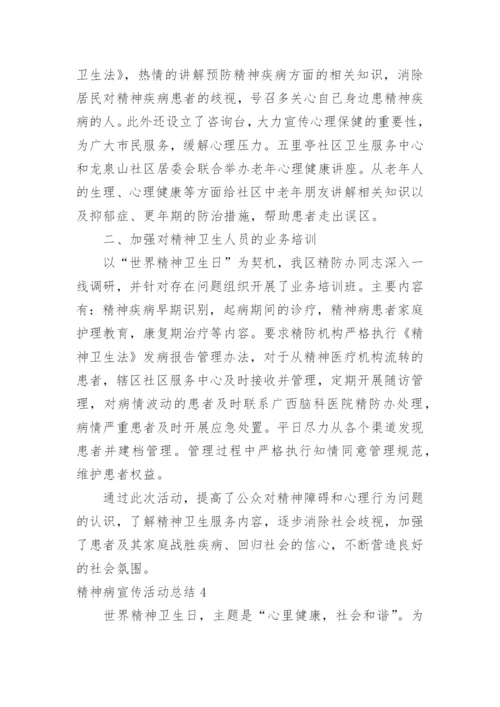 精神病宣传活动总结.docx