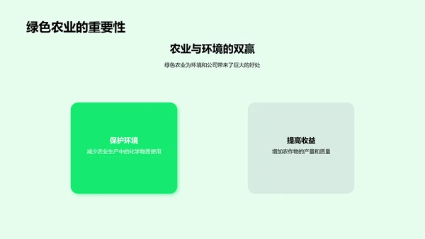 年度绿农业绩效PPT模板