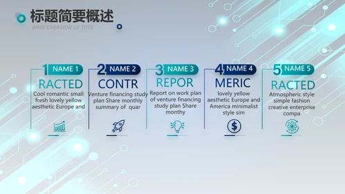 蓝色科技感年终工作总结汇报动态PPT