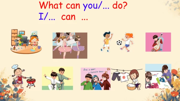 Unit 4 What can you do? Part A Let's learn 课件（22张P