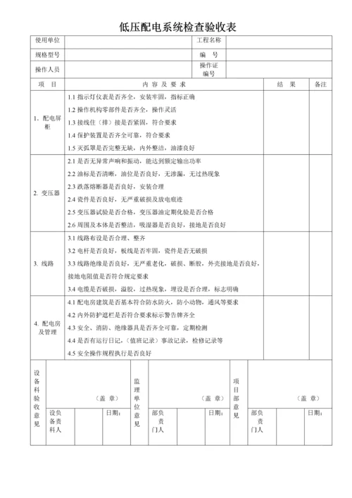 各类机械设备检查验收表_2.docx