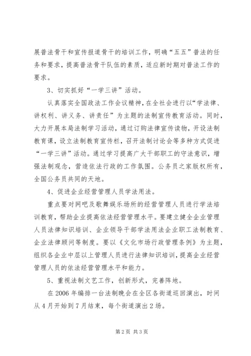 文化局普法工作计划.docx