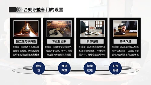 蓝墨色商务风企业文化合规体系建设计划书ppt模板