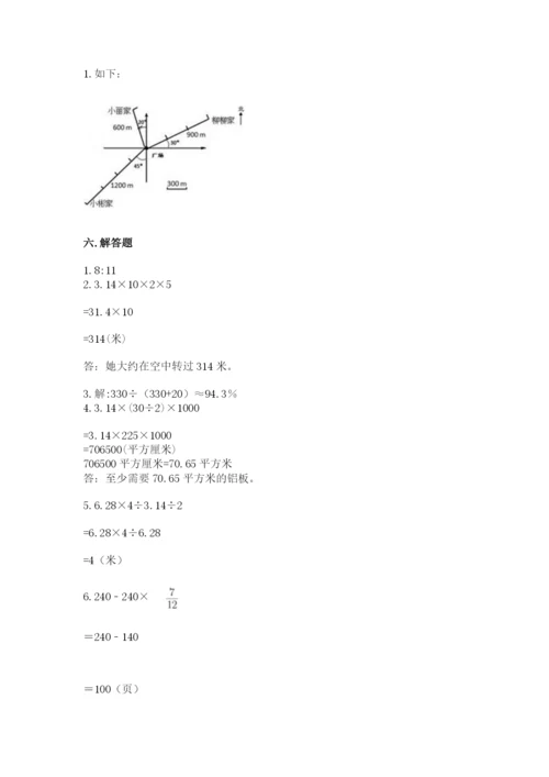 人教版小学六年级上册数学期末测试卷完美版.docx