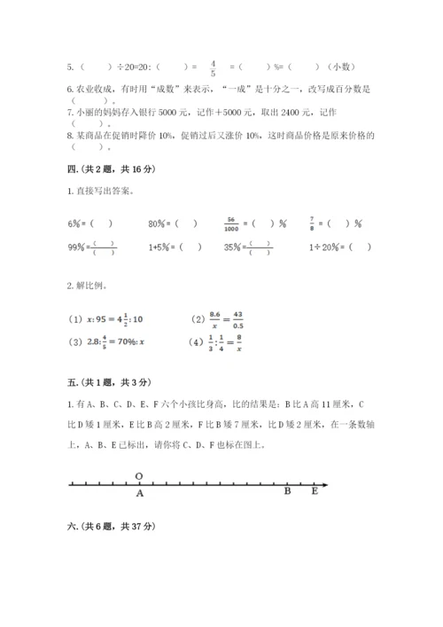 青岛版六年级数学下学期期末测试题精品【b卷】.docx