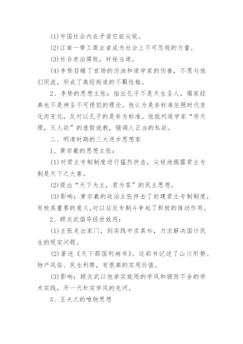 高二历史知识点总结归纳大全.docx