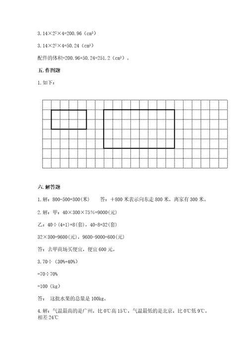 小学升初中数学试卷苏教版（精选题）wod版