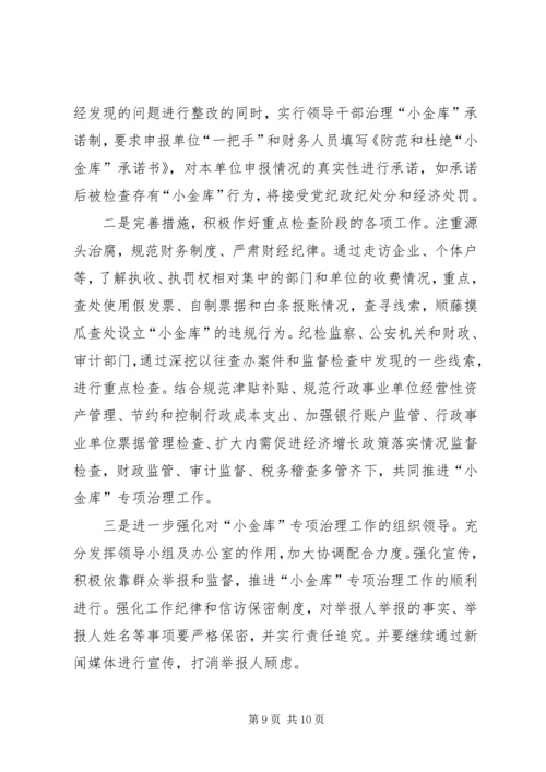 县小金库专项治理工作汇报.docx