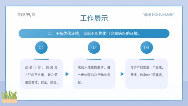 医院妇产科年终总结通用PPT模板