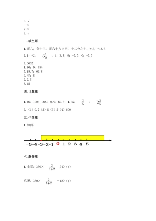 沪教版小学数学六年级下册期末检测试题精华版.docx