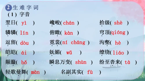 19《登勃朗峰》课件