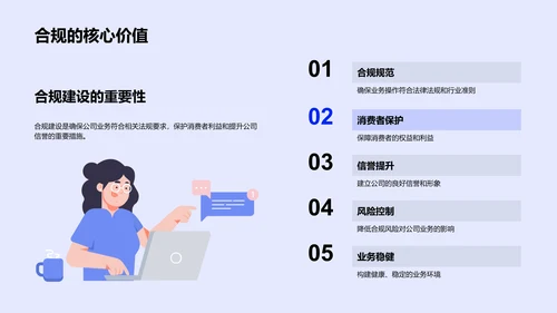 保险合规季度报告PPT模板