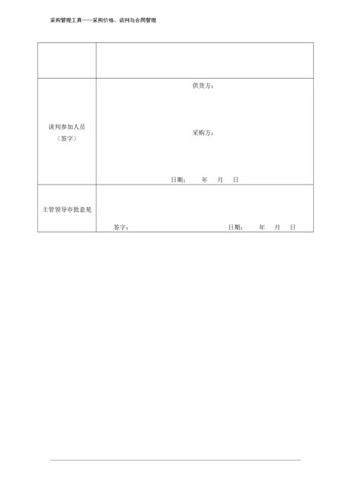 248 采购谈判记录表-4页.docx