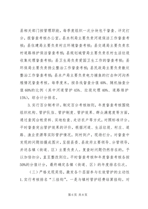 关于农村环境长效管护的实施意见.docx