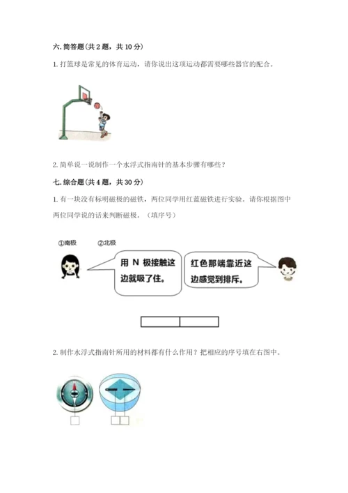 教科版二年级下册科学知识点期末测试卷（模拟题）.docx