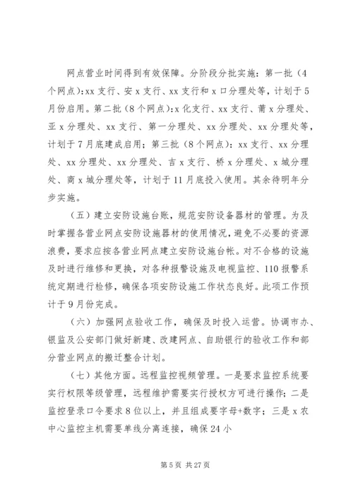 篇一：XX农商银行安全保卫部XX年工作计划.docx