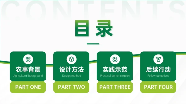 绿色商务风秋分农事农业培训活动PPT模板