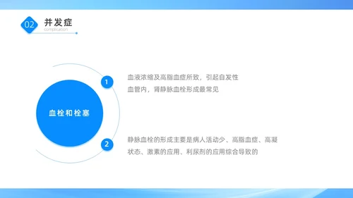 蓝色医疗简约商务风肾病综合征患者的治疗与护理PPT模板世界肾脏日