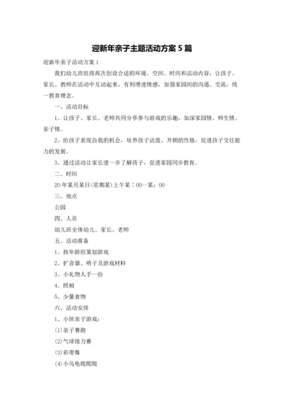 迎新年亲子主题活动方案5篇.docx