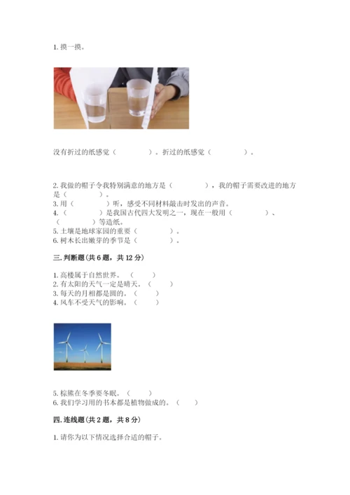 教科版小学二年级上册科学期末测试卷含答案.docx