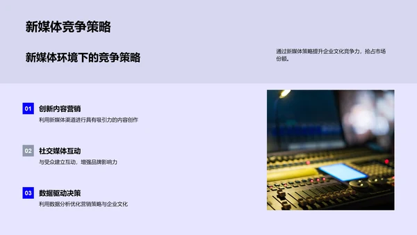 新媒体企业文化PPT模板