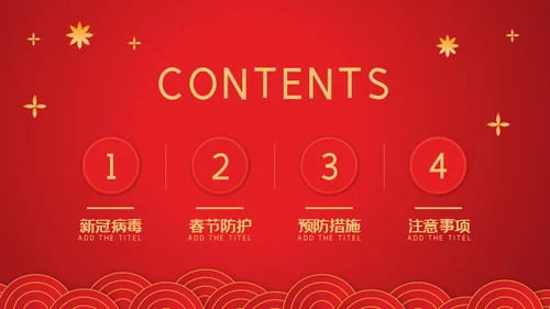 春节期间疫情防控指南通用PPT