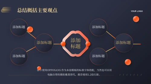蓝色简约风汇报通用PPT模板