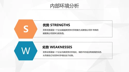 创意简约风企业SWTO分析介绍培训PPT模板
