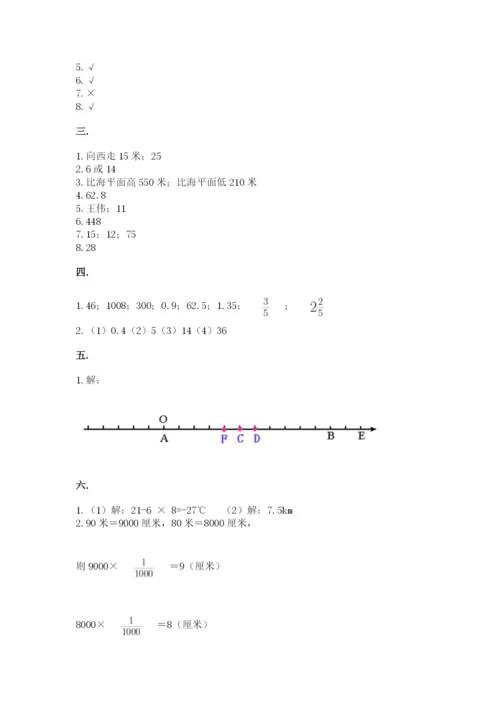 贵州省【小升初】2023年小升初数学试卷及答案【名师系列】.docx