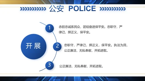 科技强警公安警察工作总结动态PPT