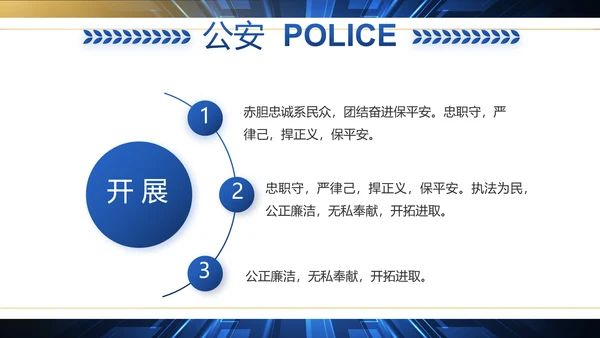 科技强警公安警察工作总结动态PPT