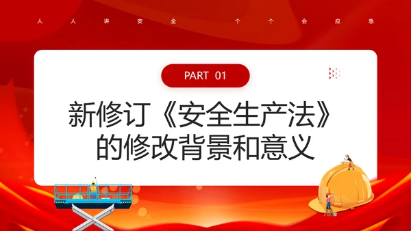 新《安全生产法》PPT课件模板