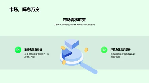 绿色农业之路PPT模板