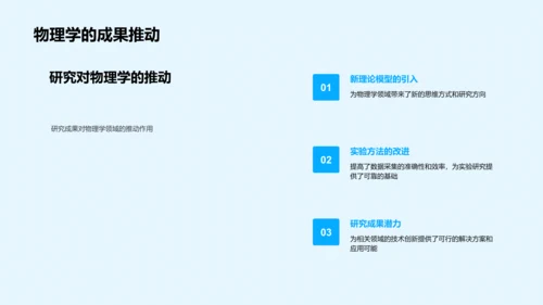 物理学研究报告PPT模板